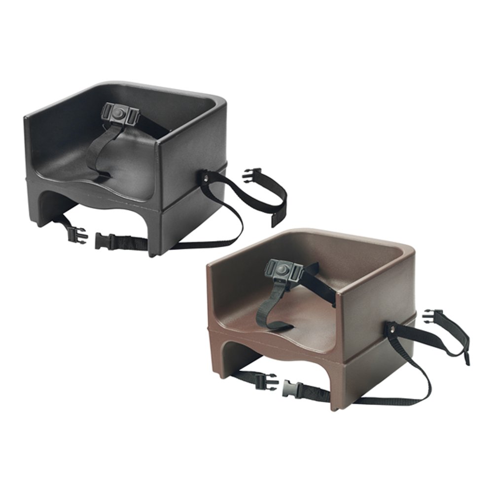 Winco Plastic Brown Booster Seat with 3Way Strap, Commercial Seat