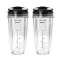 thumbnail image 1 of Paquete de 2 vasos de repuesto de 24 oz con tapa de pico para licuadoras de la serie Auto IQ con BL450/BL454/BL456/BL480/BL481, 1 of 8