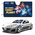 thumbnail image 1 of Robocar de Poli Parasol para Parabrisas Delantero Protector Plegable, Visera Solar para Auto Bloquea Rayos UV Mantiene tu Vehículo Fresco140cm*76cm, 1 of 6