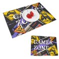 thumbnail image 1 of DouZhe Ensemble de 4 Sets de Table en Polyester, Motif Zone de Jeu Résistant à la Chaleur pour Table à Manger, 12 Pouces x 18 Pouces, 1 of 6