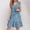 Light Blue, variant on Women's Casual Dress Wom Summer Dress Sleeveless V Neck Dress Fashion Casual Flowy Boho Ruffle A Line Swing 2025 Summer Dresses 2025 Short Sleeve v Neck T Shirt Dress Pleated Pink L