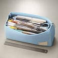 thumbnail image 4 of Extended Pencil Case Stylish Solid Color Dirt Large Capacity Suitable For Elementary School Students, 4 of 6
