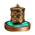 thumbnail image 2 of Rueda de oración budista Fengshui que gira suave y fácilmente. Adorno decorativo para Mantra de seis palabras, 2 of 9