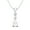 Sterling Silver, variant on 7x5mm Pear Shaped Pearl Drop Pendant 925 Sterling Silver Women's Wedding Necklace