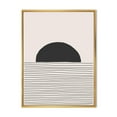 thumbnail image 1 of Designart Lignes géométriques minimales et cercle V ART MURAL À CADRE FLOTTÉ, 1 of 4