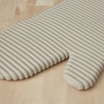thumbnail image 3 of KitchenAid Ribbed Soft Silicone Oven Mitt 2-Pack Set, Milkshake Tan, 7.5"x13", 3 of 5