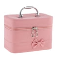thumbnail image 4 of Bolso cosmético Zulema Estuche de viaje Portátil para maquillaje Rosado, 4 of 8