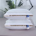 thumbnail image 1 of Fiudx Ofertas relámpago Almohada central de calidad hotelera, almohada de cama suave y de apoyo, adecuada para personas que duermen boca abajo y boca abajo, hecha de tela amigable, 1 of 6