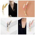 BestFashion Crystal Rhinestone Flower Plants Bouquet Brooch Women Pin