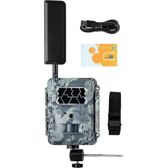 Spartan 4G LTE Wireless GoCam Trail Camera with Freedom Mount AT&T LTE, Areus Camo Blackout