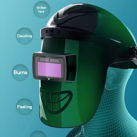 

Solar Power Auto Darkening Electric Welding Helmet Built-In Cooling Fan Hood