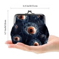thumbnail image 2 of Eyeball Elegant Microfiber Coin Purse with Zinc Alloy Jaws, Compact 4.3x4.7 in Size for Men and Women - for Coins and Small Essentials, 2 of 7