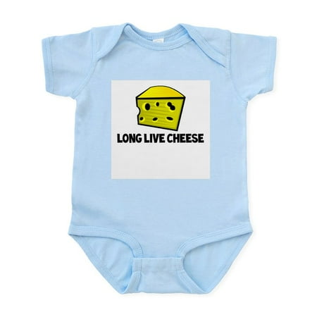 

CafePress - Long Live Cheese Infant Bodysuit - Baby Light Bodysuit Size Newborn - 24 Months