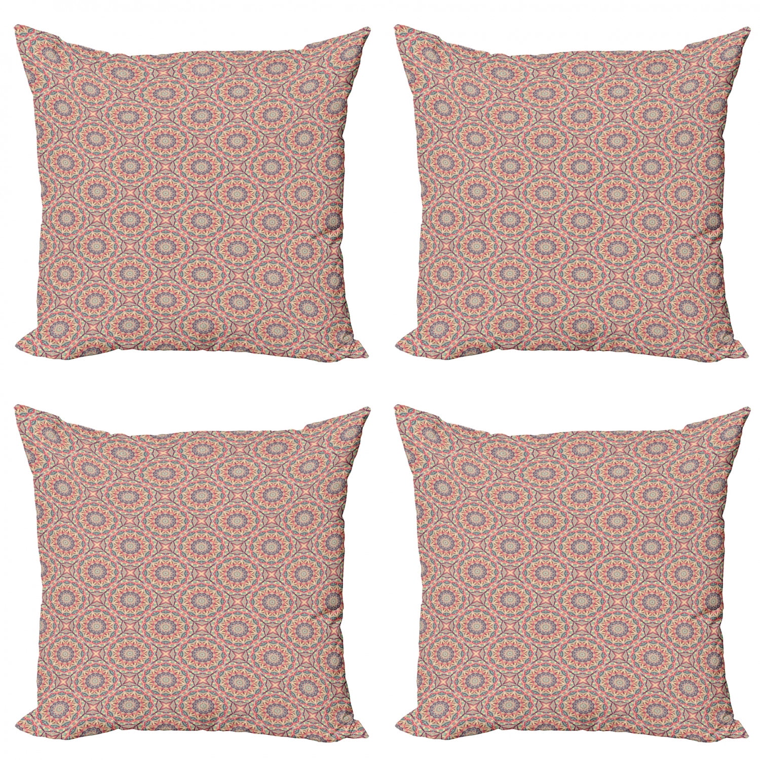 Mandala Throw Pillow Cotton Cushion Covers Cases_16"18"20"22"24"_Pack-2 Pcs 
