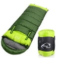 thumbnail image 6 of Sleeping Bags for Adults & Kids, Backpacking Lightweight Waterproof Cold Weather Sleeping Bag for Girls Boys Mens for Warm Camping Hiking Outdoor Travel Hunting with Compression Bags, 1.95kg, Green, 6 of 11