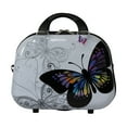 World Traveler Butterfly 2Piece Hardside Carryon Spinner Luggage Set