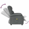 thumbnail image 6 of vidaXL Massage Chair Dark Gray Fabric Single Massage Chair Rectangular, 6 of 12