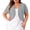 Gray#12, variant on Women Plus Size Cropped Cardigan 3/4 Sleeve Summer Shrug Loose Fit Solid Open Front Cover Up Casual Daily Wear Outdoor Cardigans Pink XXXL