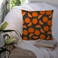 thumbnail image 3 of Carolines Treasures BB5142PW1414 Oranges on Gray Fabric Decorative Pillow  14Hx14W multicolor, 3 of 4