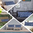 thumbnail image 6 of Vintage Wave Lines Body Pillow Covers 20"x60", Classic Minimalist Striped Navy Blue Soft Brushed Microfiber Breathable Throw Pillow Covers, Pillowcase with Zipper for Couch Sofa Bedroom Living Room, 6 of 9