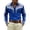 Blue, variant on Mens Western Embroidered Long Sleeve Shirt Stretch Fabric Button Down Cowboy Style for Rodeo Concert Casual Wear Gold,Size L