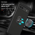 thumbnail image 3 of Google Pixel 6a Phone Case, 100% Fit Slim Durable Ring Kickstand Shock Resistant for Google Pixel 6a Phone Case Silver, 3 of 6