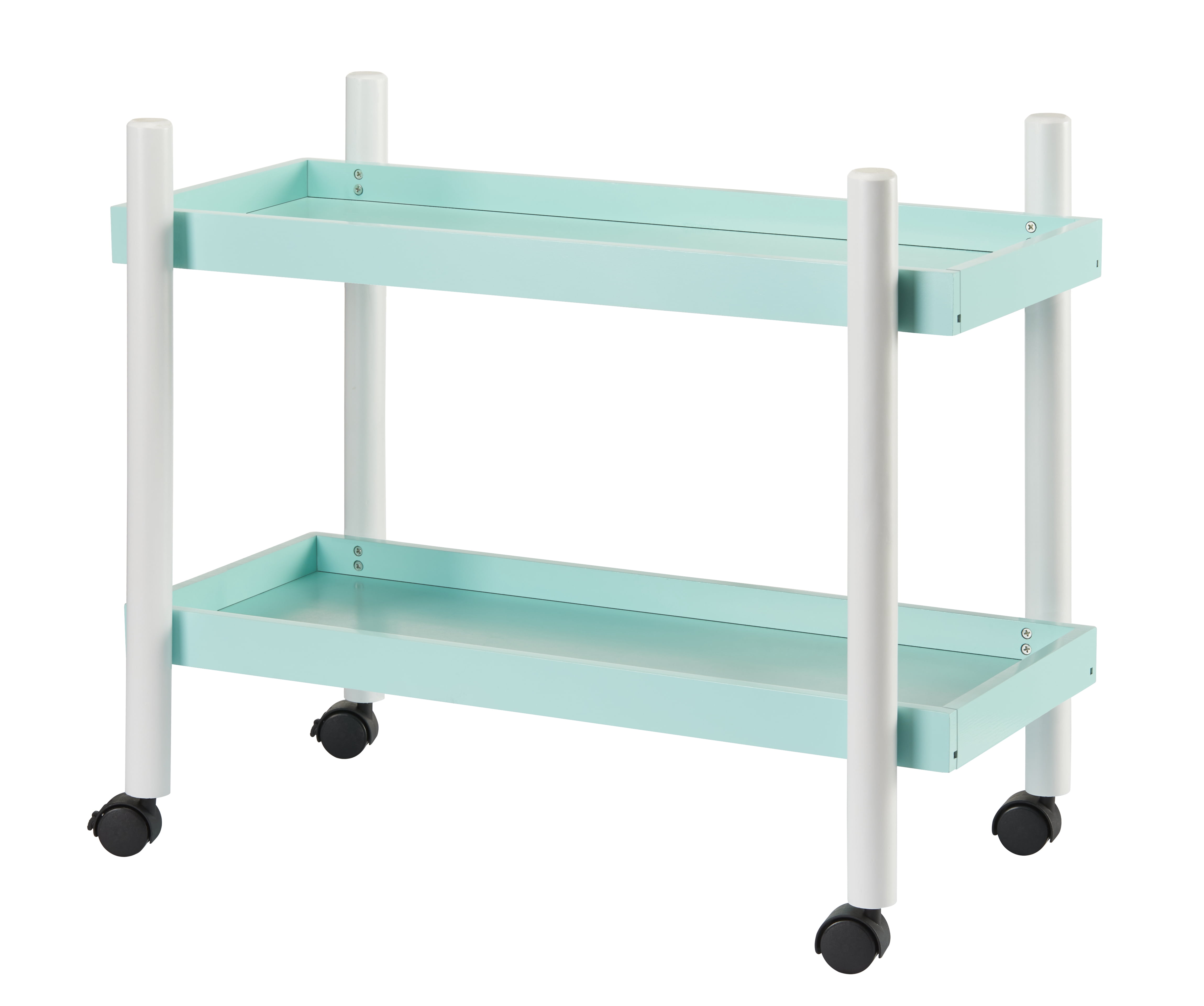 Mainstays Kids 2-Tier Storage Cart, Mint