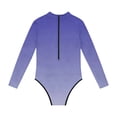thumbnail image 4 of Swimsuit for Girls, Long Sleeve One Piece Rashguard, Solid Color Beach Vacation Swimsuit for Kids 2-13 Years, 4 of 7