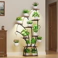 thumbnail image 2 of Plant Stand Indoor with Grow Light Tall 69 Inch 9 Tier Indoor Plant Shelf with LED Grow Lights Corner Plant Stand for Multiple Plants Living Room Balcony Decor, 2 of 8