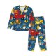 thumbnail image 1 of Fotbe Vehicles Cartoon with Funny Drivers Conjunto de Pijama de Manga Larga para Mujer con Estampado, Ropa de Dormir de 2 Piezas, Conjunto de Casa Suave y Cómodo con Bolsillos-Small, 1 of 7