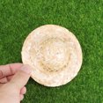 thumbnail image 4 of 10pcs 8cm Mini sombrero de paja hecho a mano Creativo tejido a mano linda muñeca gorra delicada decorativa pequeños sombreros de paja para bricolaje artesanía joyería material de la prenda, 4 of 5