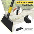 thumbnail image 6 of IHOMEPARK Garden Cleaning Shovel, 63"  Heavy Duty Garden Tool, Multifunctional Flat Shovel for Digging, Weeding,Scraping, Ice Remove (2 Blades), 6 of 10