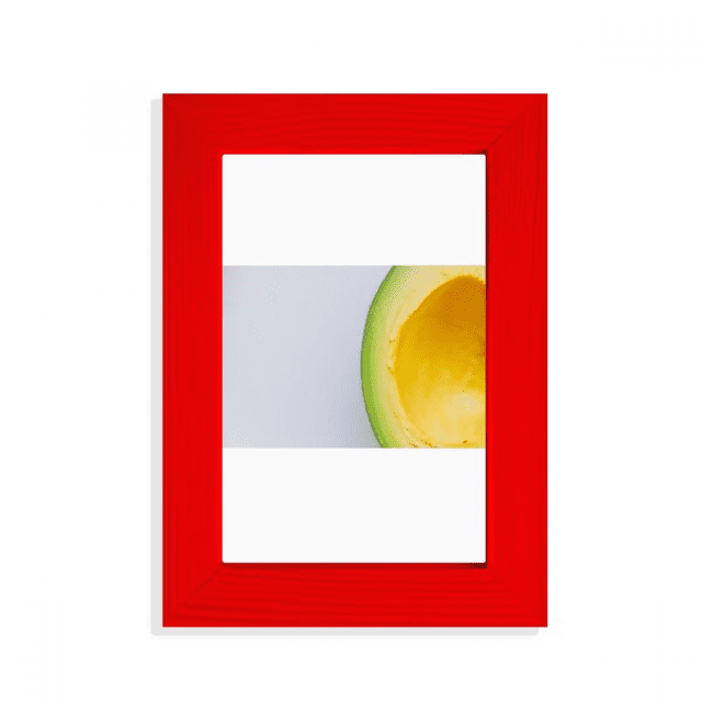 Cadre Photo Rouge pour Affichage d'Image d'Avocat de Fruit Tropical Frais