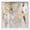 White Frame, variant on Golden Glimmer Gesture II Shadowbox Print Neutral Wall Art by Art Remedy, Black Frame, 12 x 12