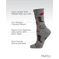 thumbnail image 3 of MeMoi Western Theme Bamboo Blend Crew Socks - Womens - Female, One Size, Denim Heather, 3 of 9
