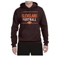 thumbnail image 2 of Wild Bobby Cleveland CLE Hometown City Football Fan Pride Sports Unisex Graphic Hoodie Sweatshirt, Brown, XX-Large, 2 of 6