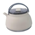 thumbnail image 5 of koolsoo Camping Kettle Camp Cook Pot 1.5L Folding Silicone Stainless Steel Cookware Household Travel Kettle Tea Coffee Pot for Hiking Light Khaki, 5 of 8