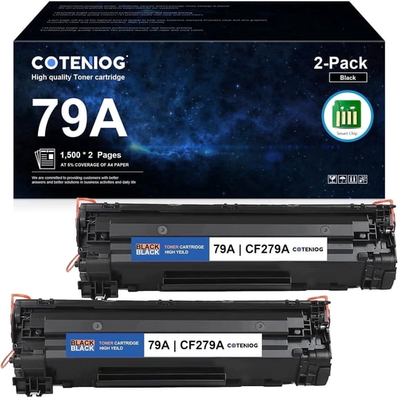 79A Toner Cartridge CF279A Compatible for 79A CF279A Toner Pro MFP M26nw M12w Printer (2-Pack )