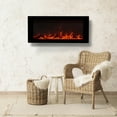 thumbnail image 5 of FLAME&SHADE 42 inch Wall Mounted or Freestanding Electric Fireplace Heater with Remote, 5 of 7