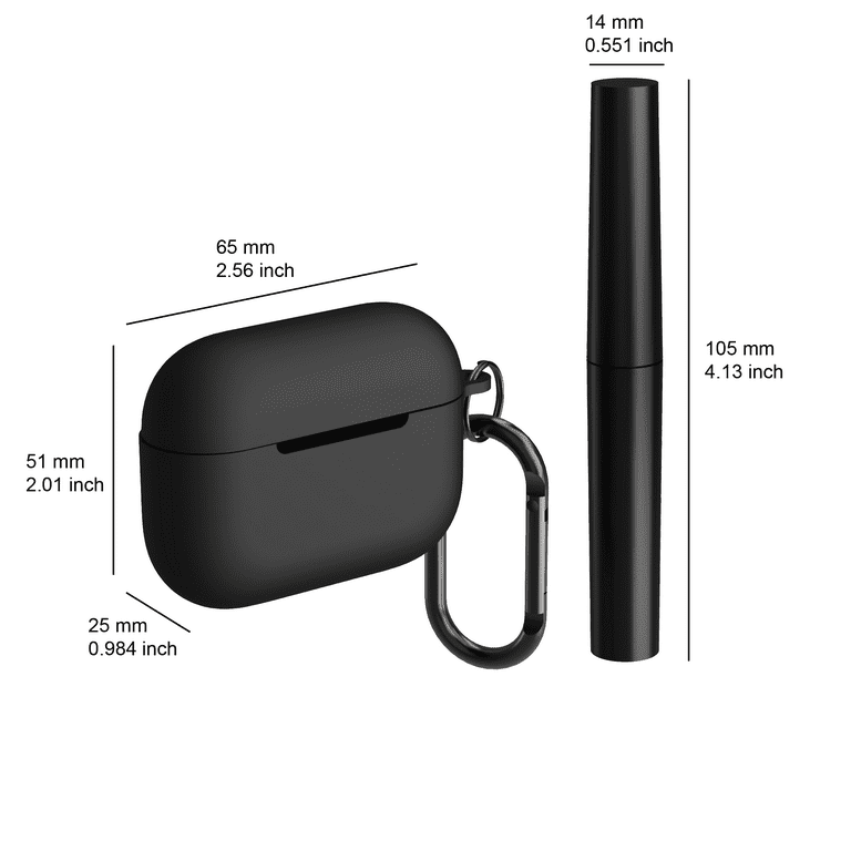 Zsou AirPods Pro Generation 1 & 2 Protective Silicone Case with