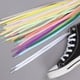 thumbnail image 2 of Cordones de tela para zapatillas de deporte, cordones planos suaves de 8mm, 60-160cm, 1 par, venta al por mayor, 2 of 4