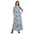 thumbnail image 1 of Moomaya Plus Size Printed Loose Palazzo And Kurta Set Ethnic Dress For Women, 1 of 6