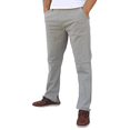 thumbnail image 3 of Pantalón de gabardina stretch John Silver  Corte recto color gris claro, 3 of 5