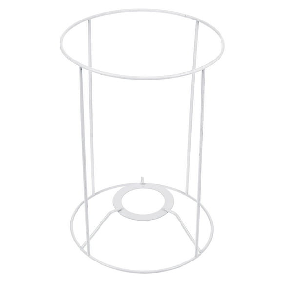 Raindrops White Wire Cage Pendant Frame for Lampshade Lighting, Modern Decorative Light Fixture Accessory