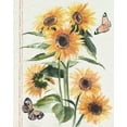 thumbnail image 2 of Parker, Jennifer Paxton 26x32 Black Ornate Wood Framed with Double Matting Museum Art Print Titled - Autumn Sunflowers I, 2 of 4