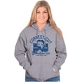 thumbnail image 5 of Betty Boop Connecticut State Outline Zip Hoodie Sweatshirt Women Brisco Brands S, 5 of 6