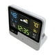 thumbnail image 3 of Reloj despertador AcuRite 01129M con cargador USB y estación meteorológica, negro, 3 of 3