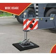 thumbnail image 3 of 4 - Pack 18"x18"x3" Thick Outrigger Pad for RV with Ergonomic Handle - High-Density Black Stabilizing Jack Landing Pad for Crane, Wrecker, Tow Truck, RVs, 3 of 6