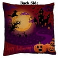 thumbnail image 2 of PKQWTM Halloween ghostly castle moonlight Reversible Mermaid Cushion Cover Home Decor Sequin Pillow Case Size 18x18 inches, 2 of 2
