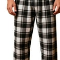 thumbnail image 4 of vdgthytj Mens Pajama Pants Plaid Bottoms Sleepwear Pj Sleep Straight Leg Lounge Pants with Pockets, 4 of 6